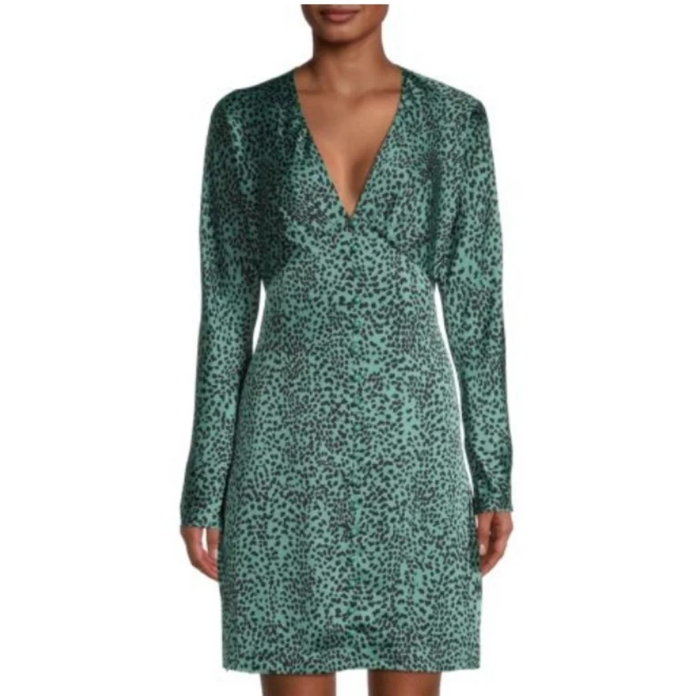 Equipment Rommily Animal Print Satin Dress - Picture 2 of 8
